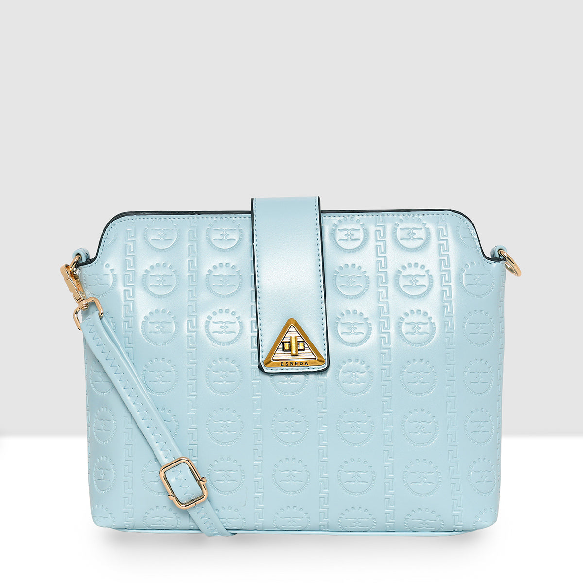 Embossed Pattern Logo Embossed Crossbody Bag For Womens