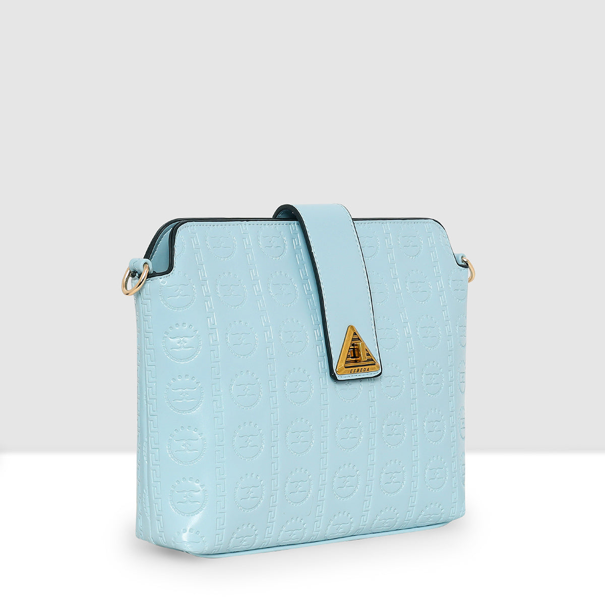 Embossed Pattern Logo Embossed Crossbody Bag For Womens