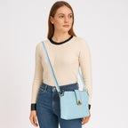 Embossed Pattern Logo Embossed Crossbody Bag For Womens