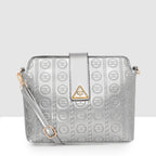 Embossed Pattern Logo Embossed Crossbody Bag For Womens