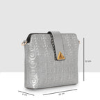 Embossed Pattern Logo Embossed Crossbody Bag For Womens