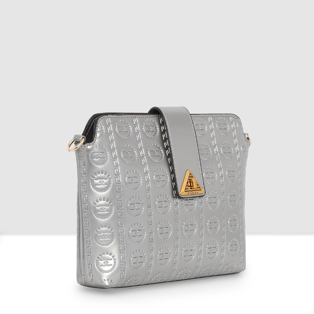 Embossed Pattern Logo Embossed Crossbody Bag For Womens