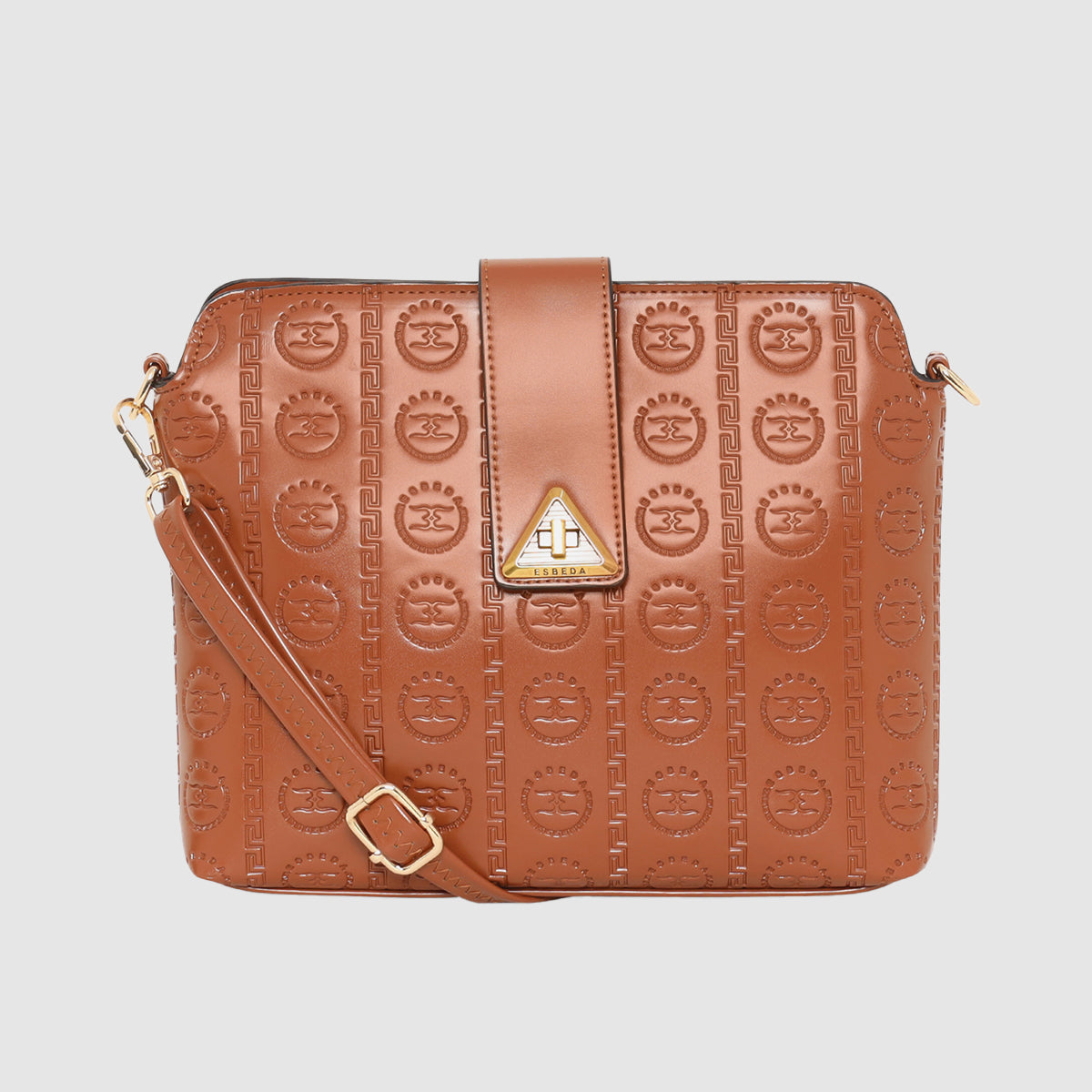 Embossed Pattern Logo Embossed Crossbody Bag For Womens