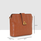 Embossed Pattern Logo Embossed Crossbody Bag For Womens
