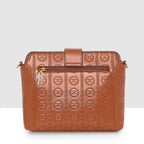 Embossed Pattern Logo Embossed Crossbody Bag For Womens