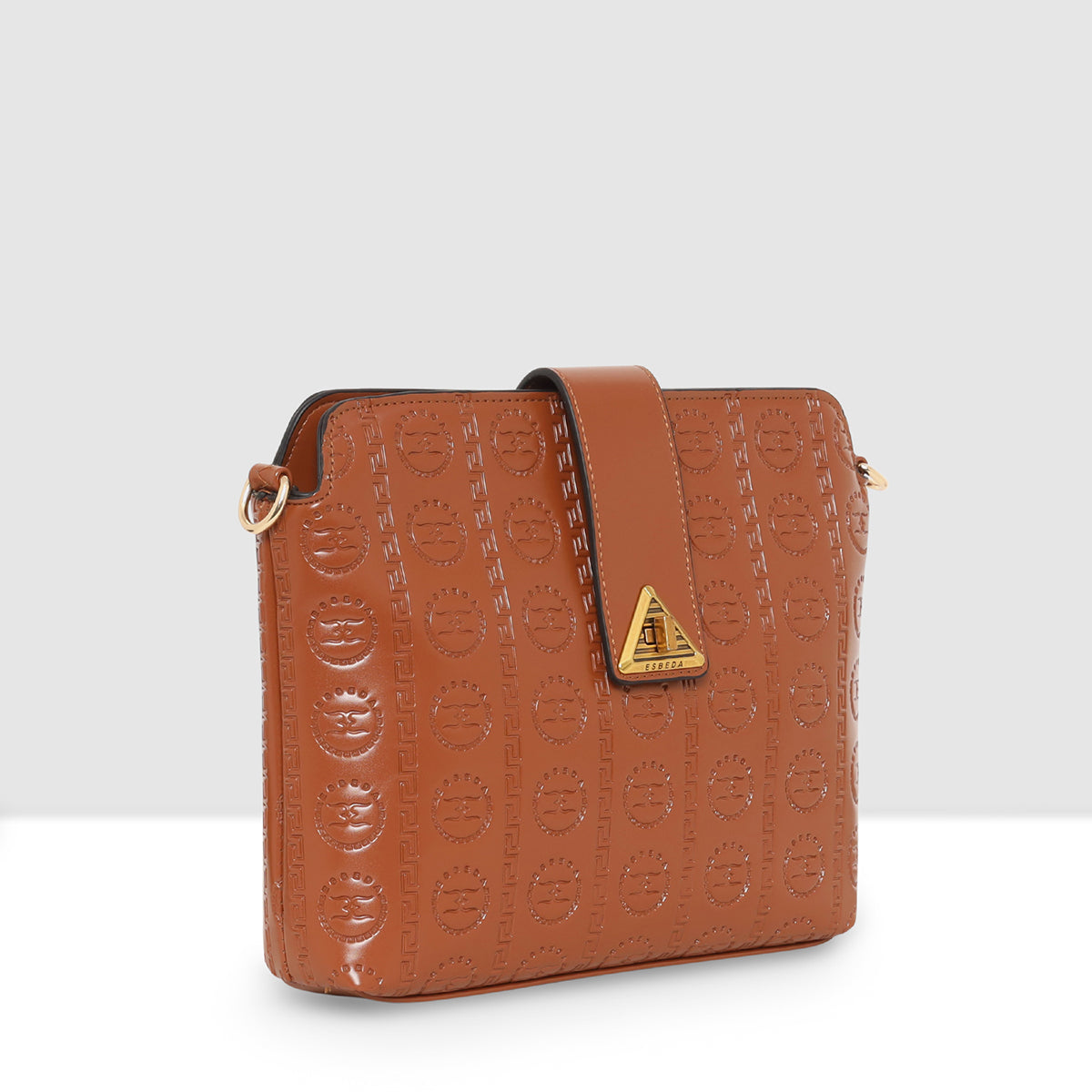 Embossed Pattern Logo Embossed Crossbody Bag For Womens