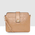 Embossed Pattern Logo Embossed Crossbody Bag For Womens