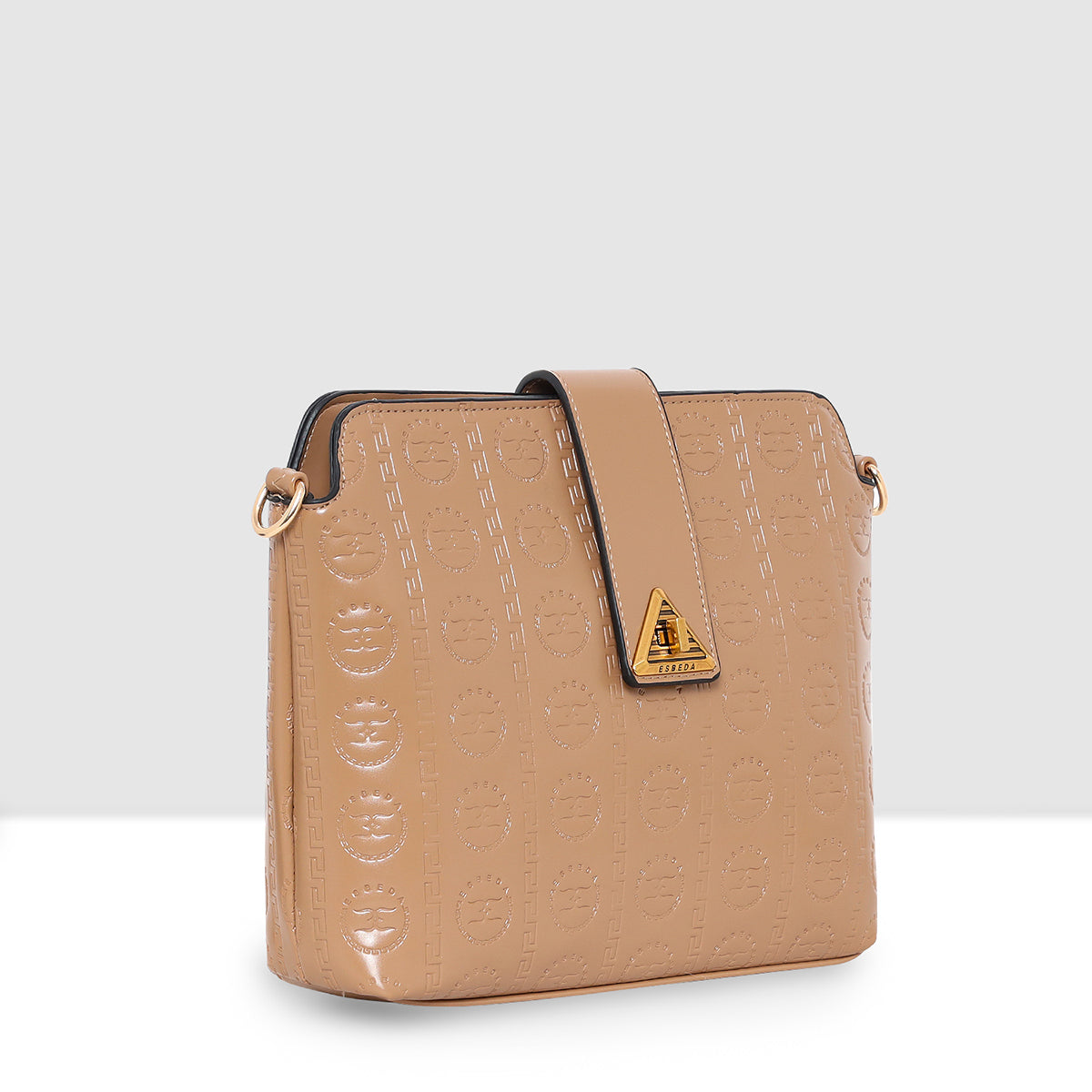 Embossed Pattern Logo Embossed Crossbody Bag For Womens