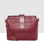 Embossed Pattern Logo Embossed Crossbody Bag For Womens