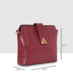 Embossed Pattern Logo Embossed Crossbody Bag For Womens
