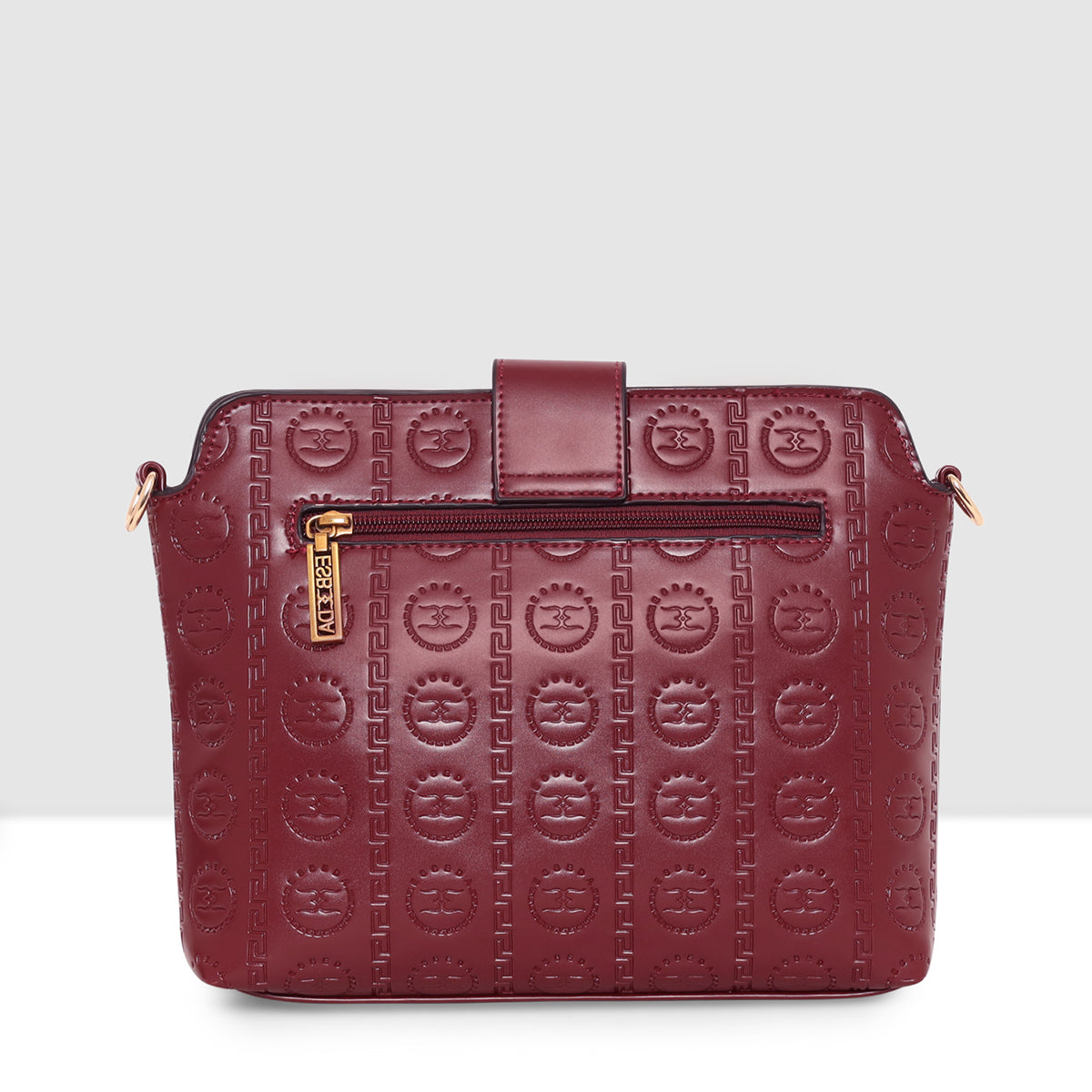 Embossed Pattern Logo Embossed Crossbody Bag For Womens