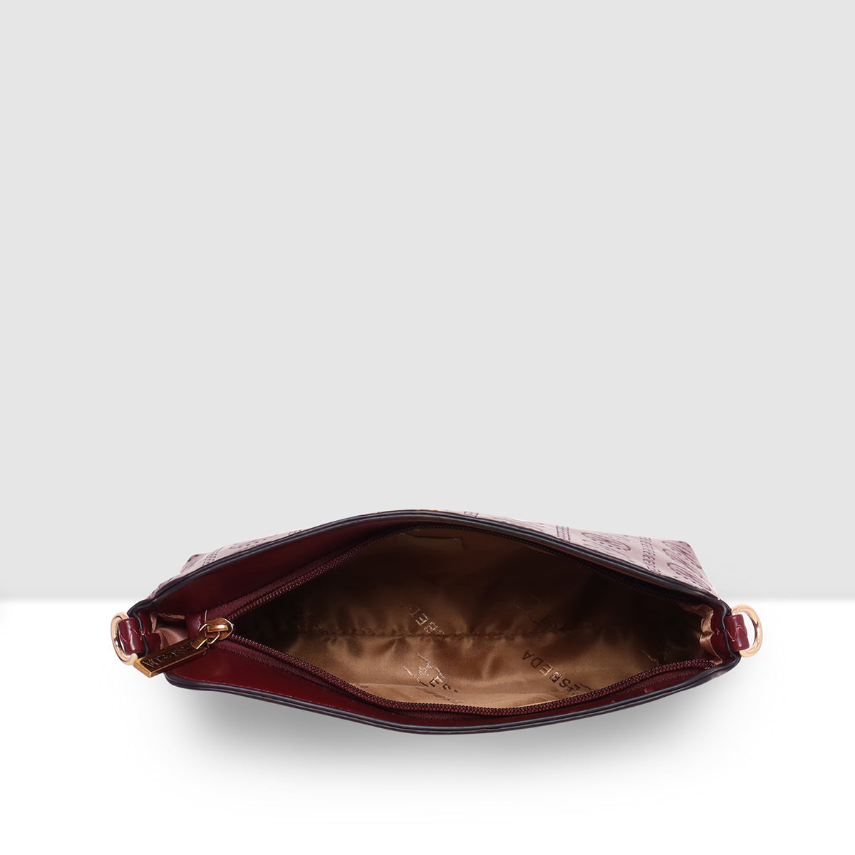 Embossed Pattern Logo Embossed Crossbody Bag For Womens