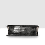 Embossed Croco Pattern Croc-Textured Chain Sling Bag For Womens