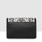 Monochrome  Embroidered Sling Bag For Womens