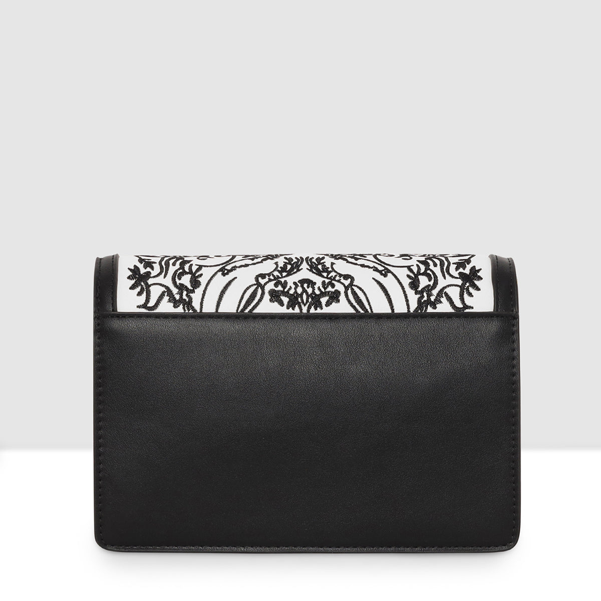 Monochrome  Embroidered Sling Bag For Womens