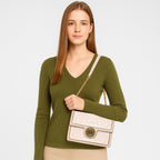 Monochrome  Embroidered Sling Bag For Womens