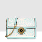 Monochrome  Embroidered Sling Bag For Womens