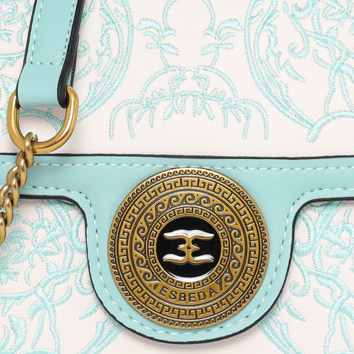 Monochrome  Embroidered Sling Bag For Womens