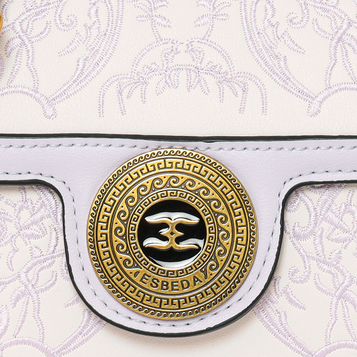 Monochrome  Embroidered Sling Bag For Womens