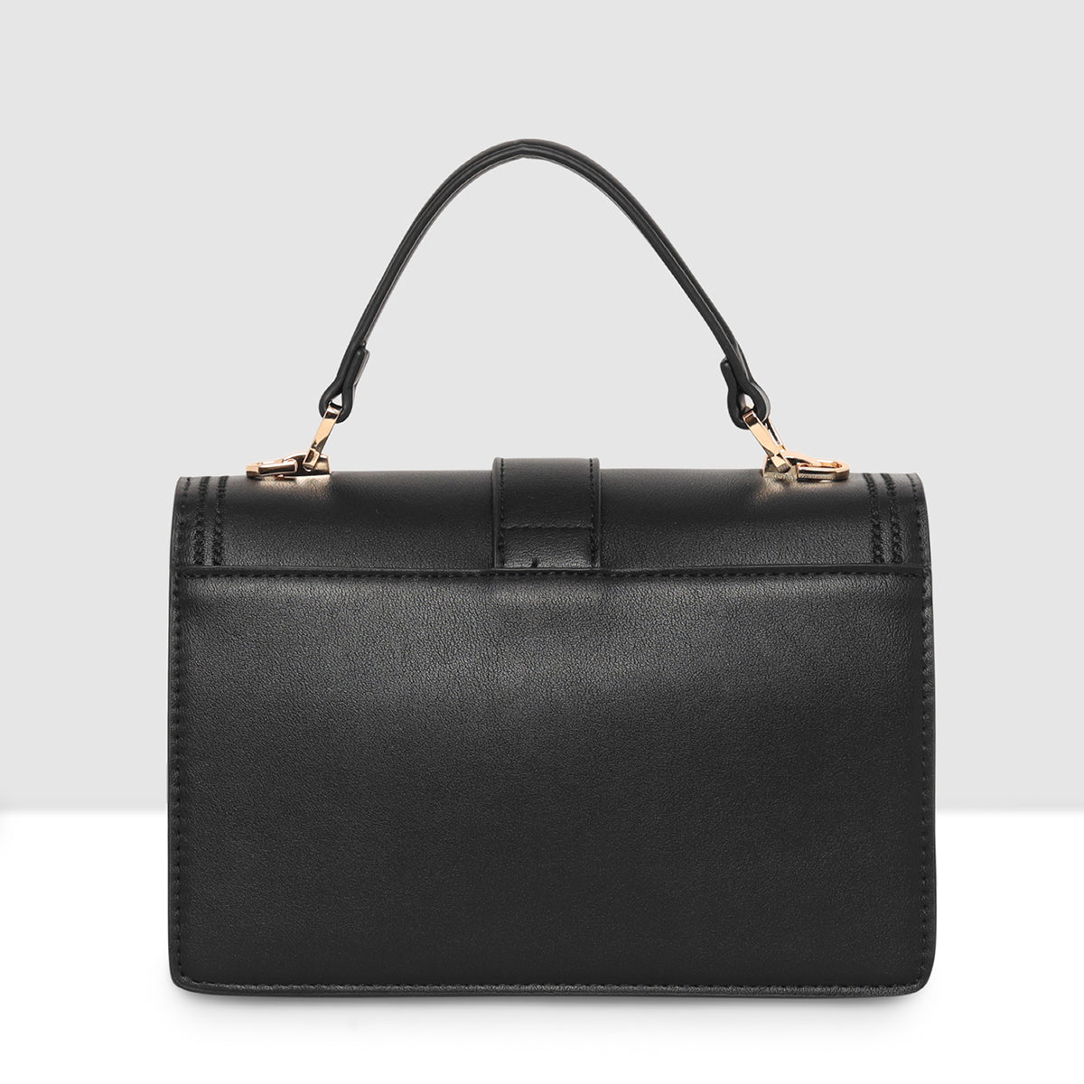 Floral Embroidery Structured Handbag For Womens