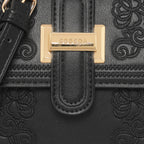 Floral Embroidery Structured Handbag For Womens