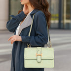Floral Embroidery Structured Handbag For Womens