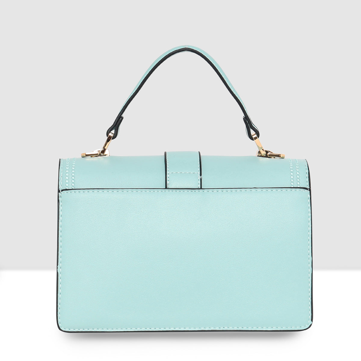 Floral Embroidery Structured Handbag For Womens