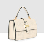 Floral Embroidery Structured Handbag For Womens