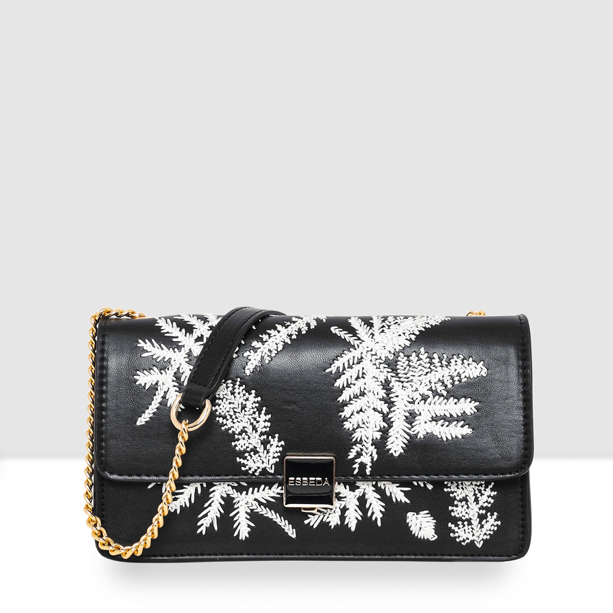 Leaf Embroidery Crossbody Sling bag For Womens