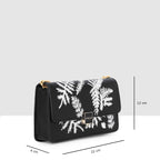 Leaf Embroidery Crossbody Sling bag For Womens