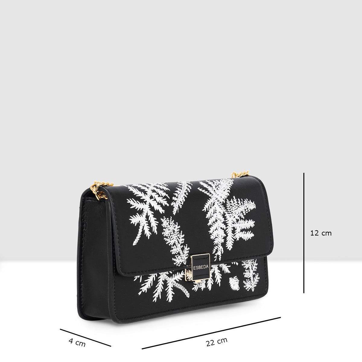 Leaf Embroidery Crossbody Sling bag For Womens