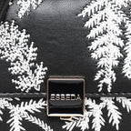 Leaf Embroidery Crossbody Sling bag For Womens