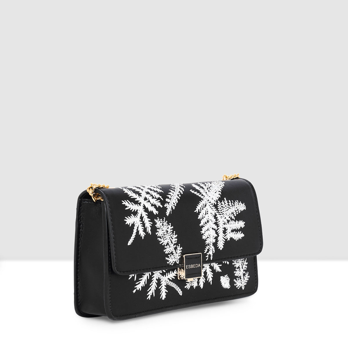 Leaf Embroidery Crossbody Sling bag For Womens