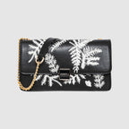 Leaf Embroidery Crossbody Sling bag For Womens