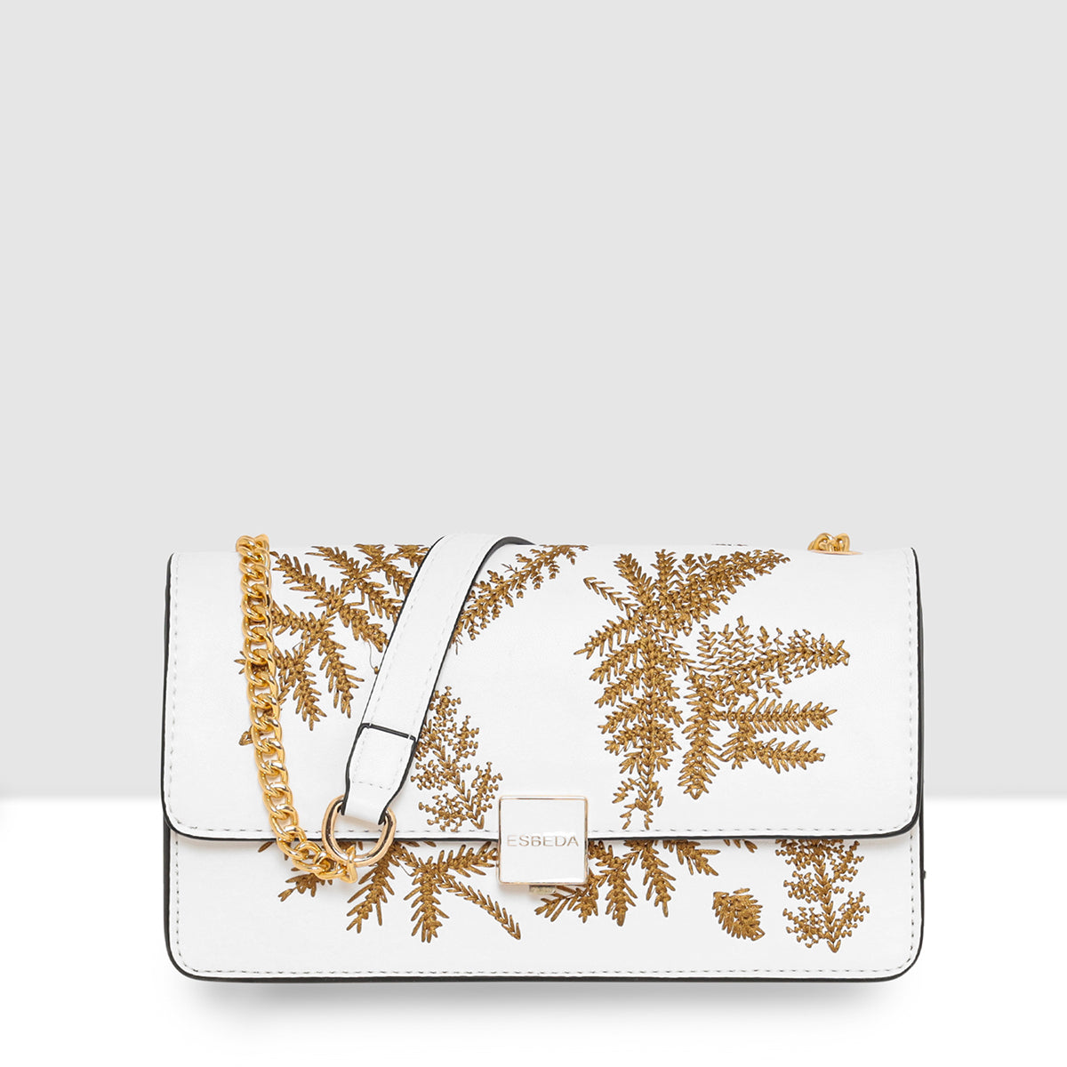 Leaf Embroidery Crossbody Sling bag For Womens