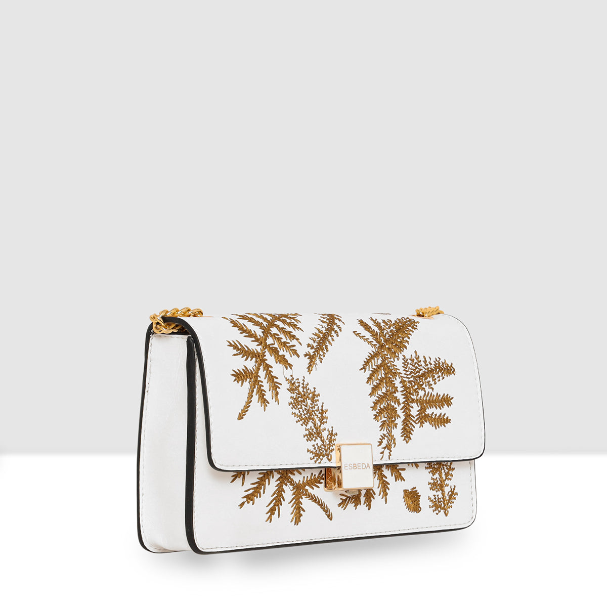 Leaf Embroidery Crossbody Sling bag For Womens