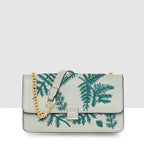 Leaf Embroidery Crossbody Sling bag For Womens