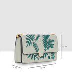 Leaf Embroidery Crossbody Sling bag For Womens