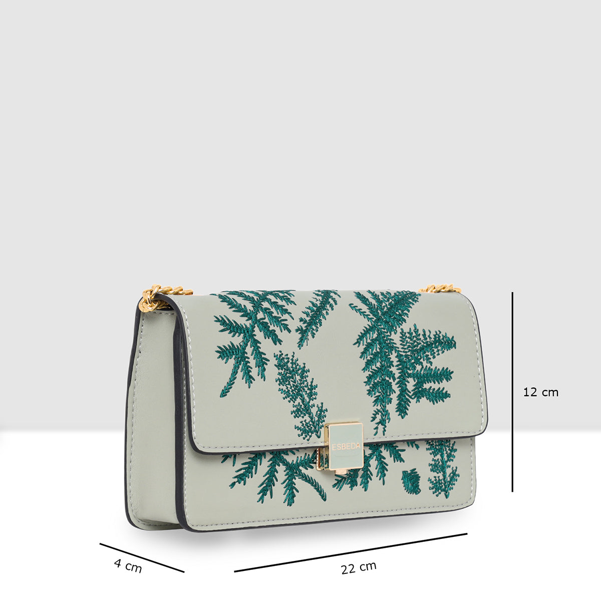 Leaf Embroidery Crossbody Sling bag For Womens