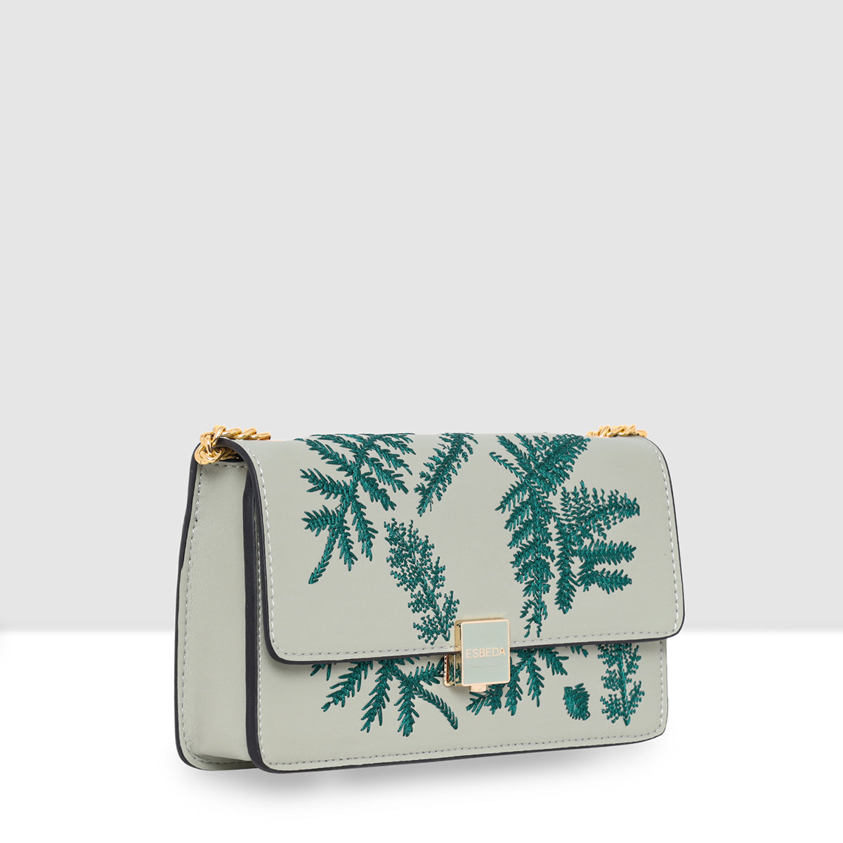 Leaf Embroidery Crossbody Sling bag For Womens