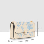 Leaf Embroidery Crossbody Sling bag For Womens