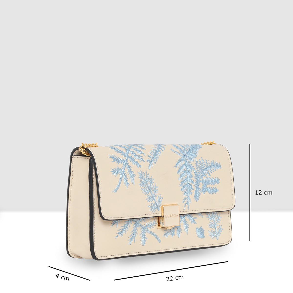 Leaf Embroidery Crossbody Sling bag For Womens