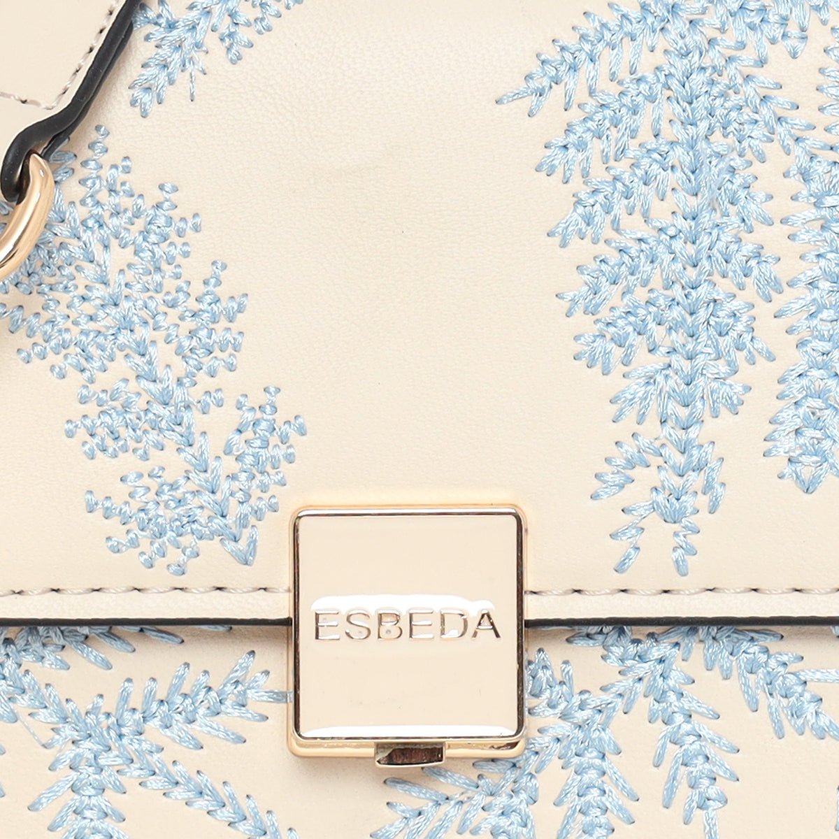 Leaf Embroidery Crossbody Sling bag For Womens