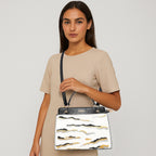 Embroidery Pattern Artistic Top-Handle Handbag For Womens