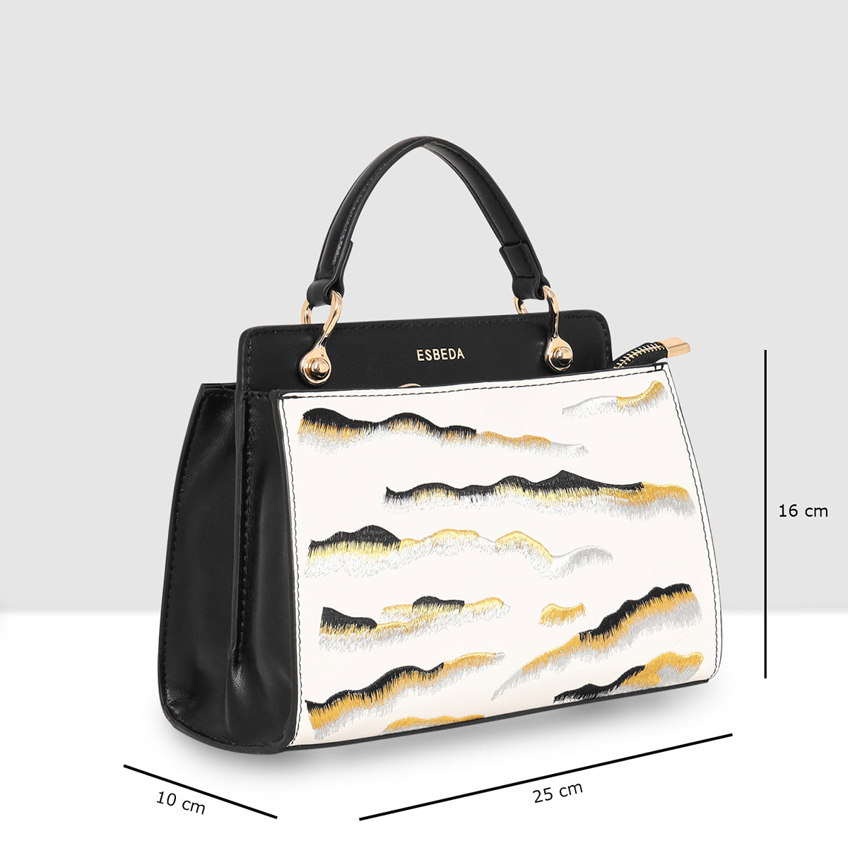 Embroidery Pattern Artistic Top-Handle Handbag For Womens