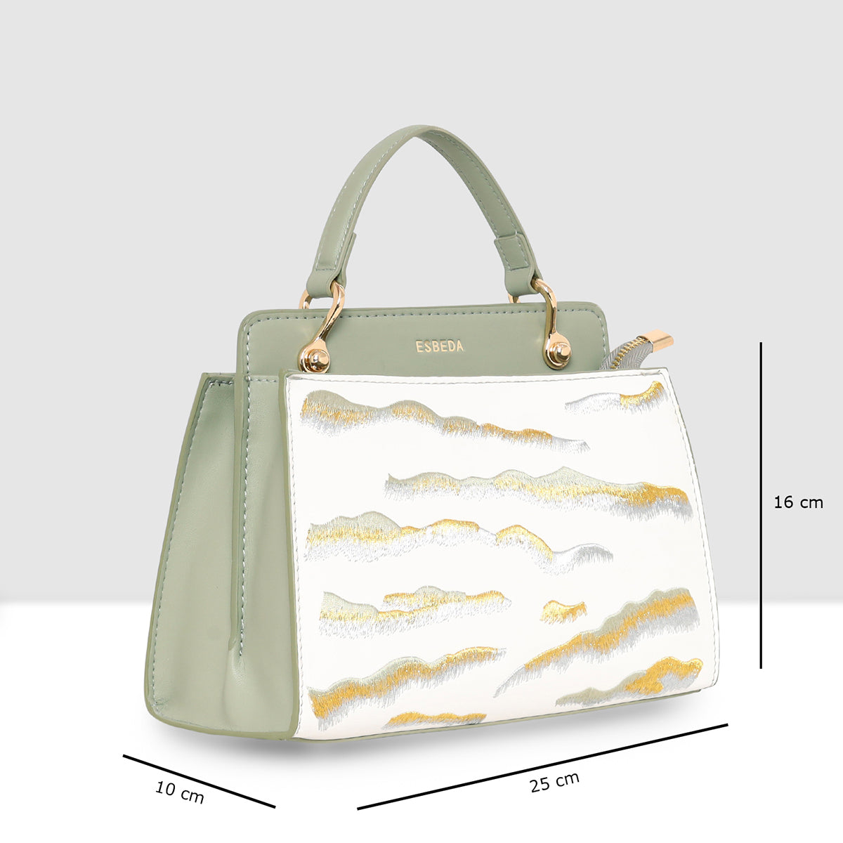 Embroidery Pattern Artistic Top-Handle Handbag For Womens