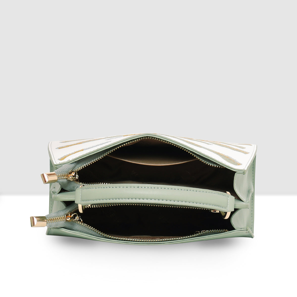Embroidery Pattern Artistic Top-Handle Handbag For Womens