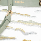 Embroidery Pattern Artistic Top-Handle Handbag For Womens
