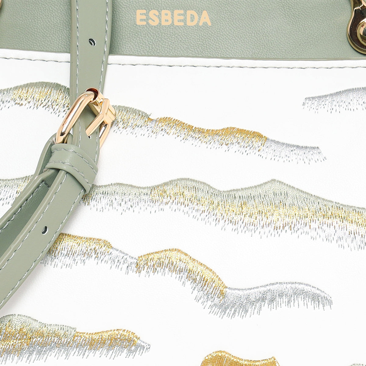 Embroidery Pattern Artistic Top-Handle Handbag For Womens