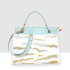 Embroidery Pattern Artistic Top-Handle Handbag For Womens